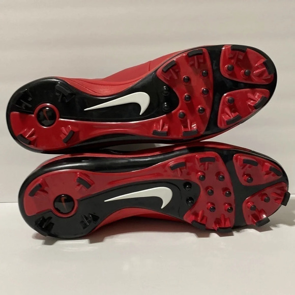 Nike Air NWOB Black & Red Gorpcore Hurache Edition Baseball Cleats Size 14 - Picture 4 of 8